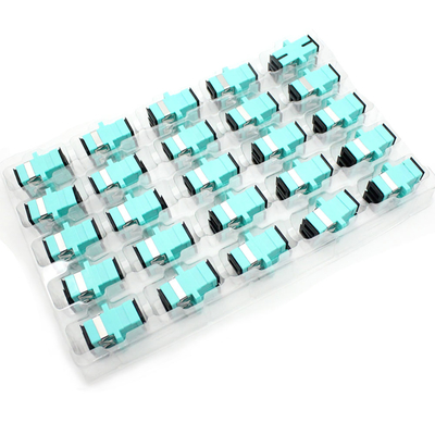 อะแดปเตอร์ตัวเชื่อมต่อไฟเบอร์ออปติก SC SC/UPC SM หน้าแปลน Singlemode Simplex SC-SC APC Coupler