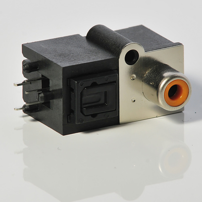 AV-GQR05B Optica Jeck 25Mbps 3-5V Digital Optical Toslink Connector ซ็อกเก็ตปลั๊กตัวเมียแนวตั้ง