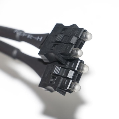 สายเคเบิลใยแก้วนำแสงเซอร์โว 180dB/Km OD4.0 สายเคเบิลสีดำสำหรับการทดสอบอุปกรณ์ ตัวเชื่อมต่อเครื่องจักร ระบบเซอร์โว