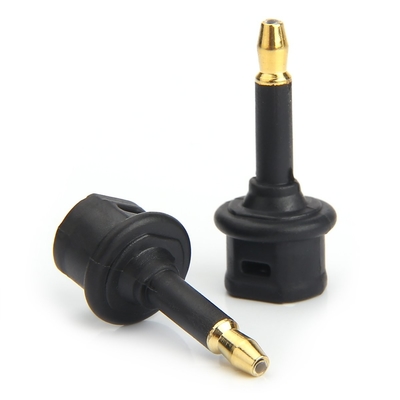 Factory Outlet Toslink อะแดปเตอร์เสียงไฟเบอร์ออปติก 3.5mini Square extension Port To Fiber Optic Conversion