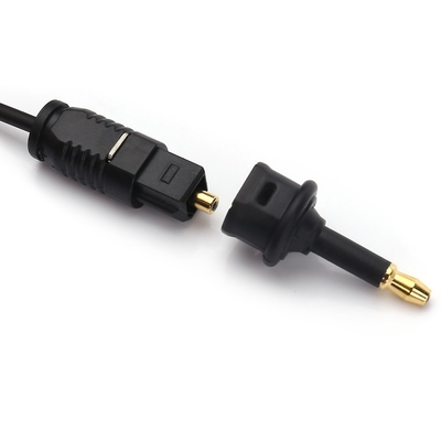 Factory Outlet Toslink อะแดปเตอร์เสียงไฟเบอร์ออปติก 3.5mini Square extension Port To Fiber Optic Conversion