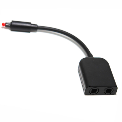 Digital Toslink Fiber Optical Splitter 1 in 2 Out Audio Adapter Cable การเพิ่มประสิทธิภาพสัญญาณ