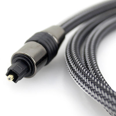 สายสัญญาณเสียงใยแก้วนำแสง Toslink สายไนลอน SPDIF OD4.0 1 ม. 2 ม. 3 ม. สำหรับเครื่องเล่น Blu-Ray CD DVD Xbox 360 PS3 Mini Disc