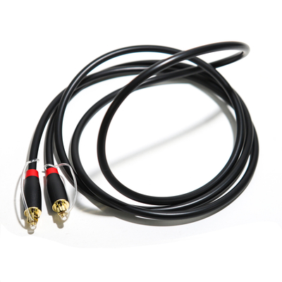 คุณภาพสูงราคาโรงงาน 24K Digital Optical Audio Toslink Cable ABS ชุบทอง Ject 1.5M
