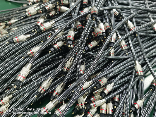 สีเหลือง ไนลอนผสม OD4.0 Toslink สายเสียงดิจิตอลออฟติกส์ HiFi เสียง สายเสียงโคเอ็กเซียลสําหรับบาร์เสียง