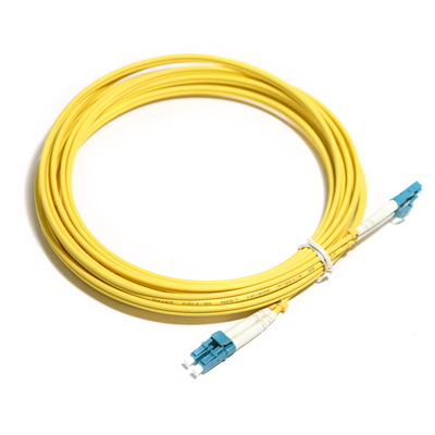 สายใยแก้วนำแสง Yellow Duplex Multimode OM5 2M 3M 5m 10G LC-LC สำหรับ WLAN LAN