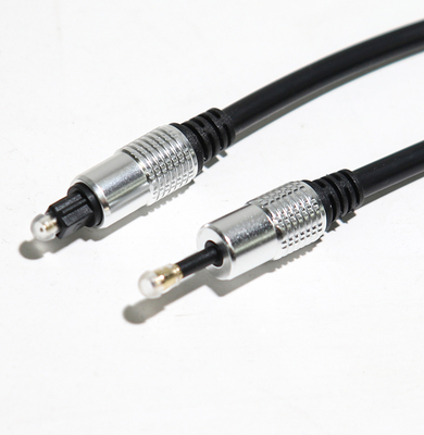 สายออปติคัล Toslink OD5.0 เชือก T-3.5 อลูมิเนียมชุบเงินสำหรับโฮมเธียเตอร์เครื่องขยายเสียง Soundbar 1.5M 3M 5M