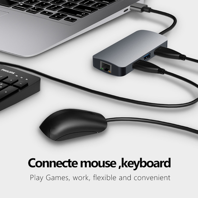 มูลติฟันชั่น Micro USB C To HDTV Adapter USB C Adapter สําหรับโปรเจกชั่น Mac TV