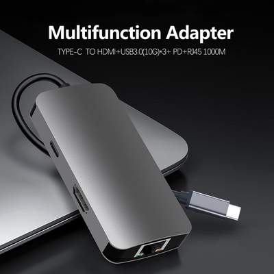 มูลติฟันชั่น Micro USB C To HDTV Adapter USB C Adapter สําหรับโปรเจกชั่น Mac TV