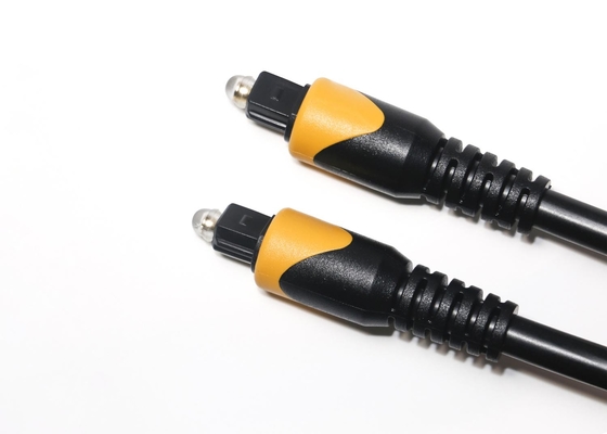 Toslink Optical Cable สีส้ม สีดํา OB6.0 6MHz พีวีซีเคลือบ สายต่อทอง สําหรับทีวีโรงภาพยนตร์ที่บ้าน