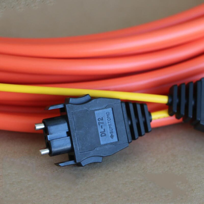 SUMITOMO JIS F07 DL-72 HCS/PCF สายไฟฟ้าไฟเบอร์ออปติก F07 ใช้ในเครื่องเจาะ Hitachi ระบบ Omron SYSMAC สายไฟฟ้าไฟเบอร์ DL-72 ไฟเบอร์ CA7003 CA7103