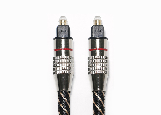 ตัวเชื่อมต่อโลหะ FTTB High End Toslink Cable Braided Jacket 20KM-60KM