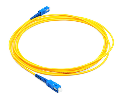 สายแพทช์ไฟเบอร์ออปติกแกนคู่สีเหลือง OM3 10 Gbps 4CH