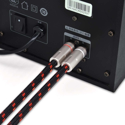 HIFI สายแจ็ค RCA 3.5 มม. ถึง 2RCA สายสัญญาณเสียงสำหรับลำโพงดีวีดีเครื่องขยายสัญญาณทีวีพีซี