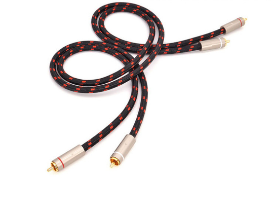 HIFI สายแจ็ค RCA 3.5 มม. ถึง 2RCA สายสัญญาณเสียงสำหรับลำโพงดีวีดีเครื่องขยายสัญญาณทีวีพีซี