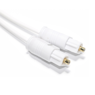 Factory Outlet สายสัญญาณเสียงออปติคัลดิจิตอลสีขาว Toslink SPDIF Ultra-Thin สำหรับ Home Sound Bar Mini CD