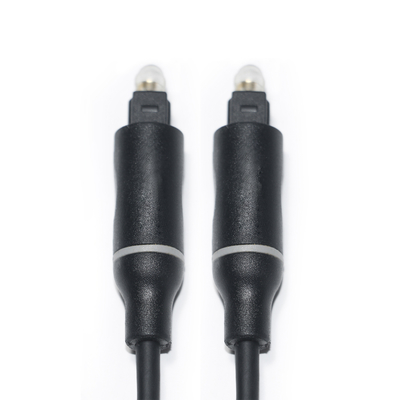 1.5M - 5M Toslink Digital Cable OD4.0 ขั้วต่อพลาสติกสีดำสำหรับโฮมเธียเตอร์ CD Soundbar