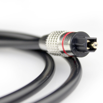 TOSLINK Digital Optical Audio สายชุบโลหะ Golden Connector สำหรับโฮมเธียเตอร์ CD player1M/2 M/3 M
