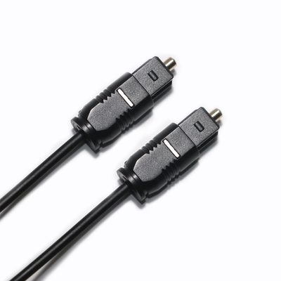 Factory Outlet Toslink Black PVC OD4.0mm 2.2mm Core Fiber Digital Cable สำหรับเครื่องเล่นมินิซีดี Soundbar