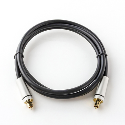ลำโพงทีวีกลางแจ้งสายเคเบิล Toslink Rca พร้อมขั้วต่อชุบทอง 24K