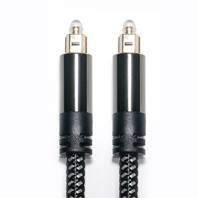 Factory Outlet แบรนด์ใหม่ Toslink Digital Optical Audio Cable SPDIF Woven Net Plated Gold Amplifier Cable for Subwoofer