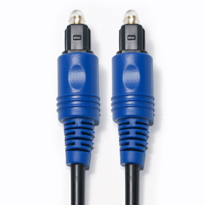 ราคาโรงงานแบรนด์ใหม่ Toslink สายเคเบิลใยแก้วนำแสงดิจิตอล PVC เชือกชุบเปลือกสีฟ้าเสียงไฮไฟสำหรับโฮมเธียเตอร์