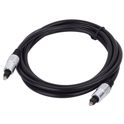 ราคาโรงงานแบรนด์ใหม่สายเคเบิลใยแก้วนำแสง Toslink พอร์ตทองชุบเปลือกอลูมิเนียมสีขาวสำหรับโฮมเธียเตอร์ 1.2 ม.