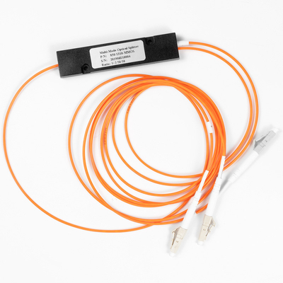 อัตราส่วนการเชื่อมต่อไฟเบอร์ออปติก Splitter LC/UPC 1x2 FBT Coupler 1*2 FBT มัลติโหมด 850/1310nm 50/125 MM 50/50