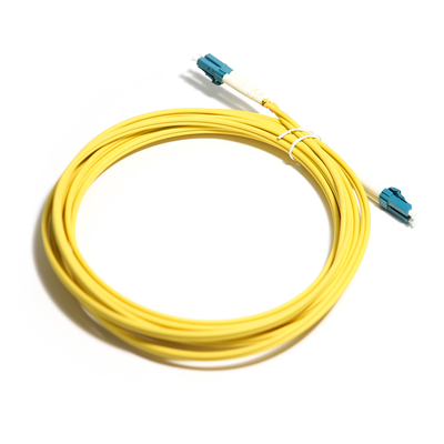 สายใยแก้วนำแสง Yellow Duplex Multimode OM5 2M 3M 5m 10G LC-LC สำหรับ WLAN LAN