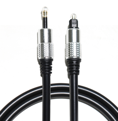 สายออปติคัล Toslink OD5.0 เชือก T-3.5 อลูมิเนียมชุบเงินสำหรับโฮมเธียเตอร์เครื่องขยายเสียง Soundbar 1.5M 3M 5M