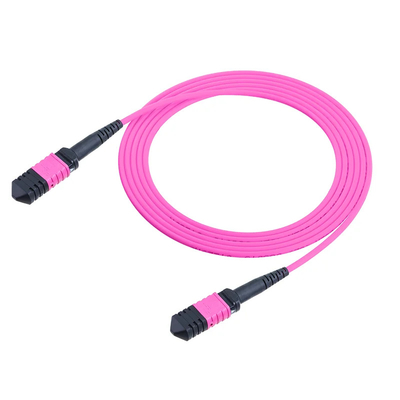 MPO/MTP Optical Patch Cord 12 Core Multimode 3.0mm สําหรับ FTTX / FTTH