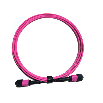 MPO/PC 12 Core OM4 Fiber Patch Cord MPO ไฟเบอร์ออปติก