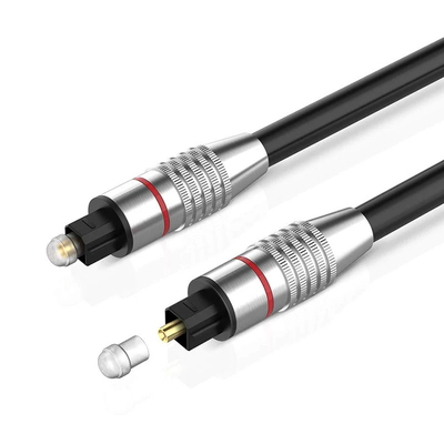 หัวเคลือบทอง Toslink Cable ไฟเบอร์ดิจิตอลออฟติกอลเคเบิลเสียง 1M 1.5M 2M 3M 5M 10M 15M