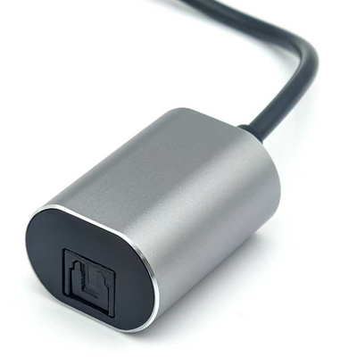 สายสายเสียงออฟติกส์ TOSLINK ที่มีประสิทธิภาพสูง พร้อมเครื่องเชื่อม USB-C สําหรับการส่งเสียงดิจิตอล