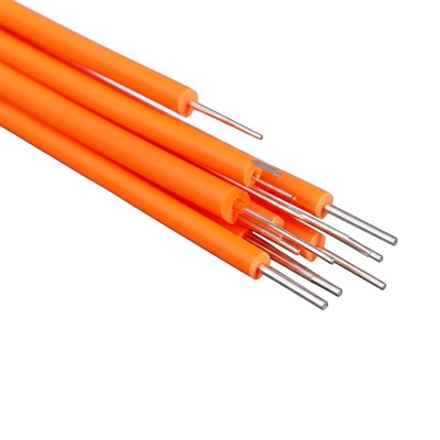 2กว้างเคเบิล 0.0mm หรือ 3.0mm เคเบิลไฟเบอร์ออปติกพลาสติกที่มีสีส้มและการสูญเสียการใส่ 0.3 dB ปกติ 0.2 dB