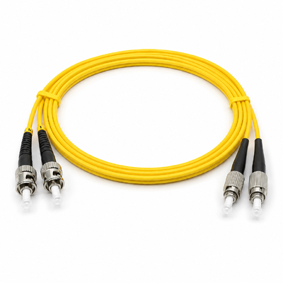 สายแพทช์ไฟเบอร์ออปติกแบบ Dual-Core แบบ Dual-Core ของ ST FC สำหรับเครือข่ายการเชื่อมต่อ WLAN LAN