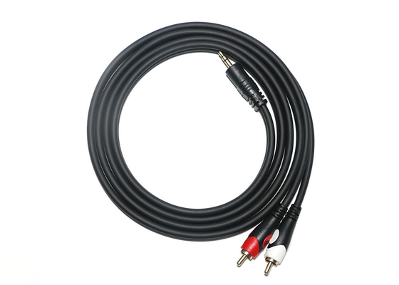สายสัญญาณเสียง Double Head 2rca, ทีวี DVD Digital 3.5 Mm Audio Cable