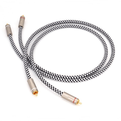 HIFI สายแจ็ค RCA 3.5 มม. ถึง 2RCA สายสัญญาณเสียงสำหรับลำโพงดีวีดีเครื่องขยายสัญญาณทีวีพีซี